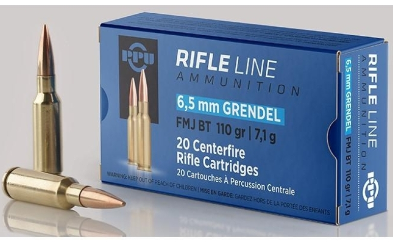 PPU 6.5 GRENDEL 110GR FMJBT 20/500