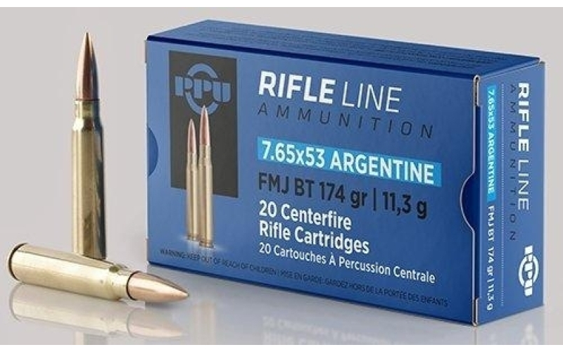 Privi 7.65x53 argentine fmj 174 gr 20 rds