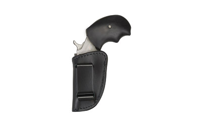 PS Products Boot 'N Belt, Holster, Ambidextrous, Black Finish, Fits North American Arms Mini Revolvers, Leather HLM037BB