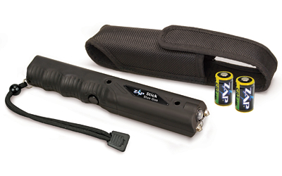 PS Products ZAP Stick with Light, Stun Gun, 800,000 Volts, 2x CR2 Batteries, Black Finish ZAPSTK800FB