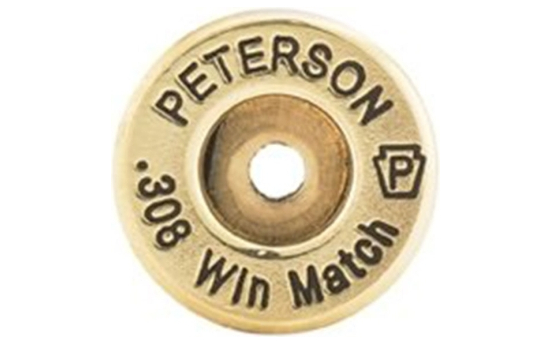 Peterson Cartridge 308 winchester large primer brass 500/box