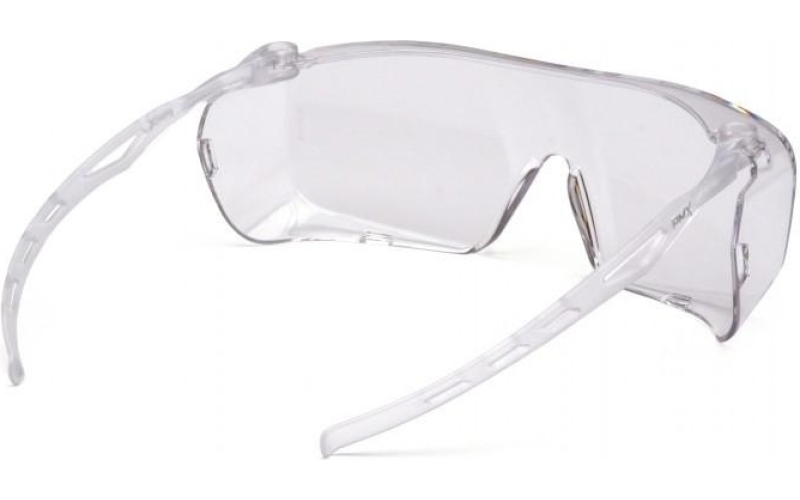 Pyramex cappture- black temples/ clear anti-fog lens