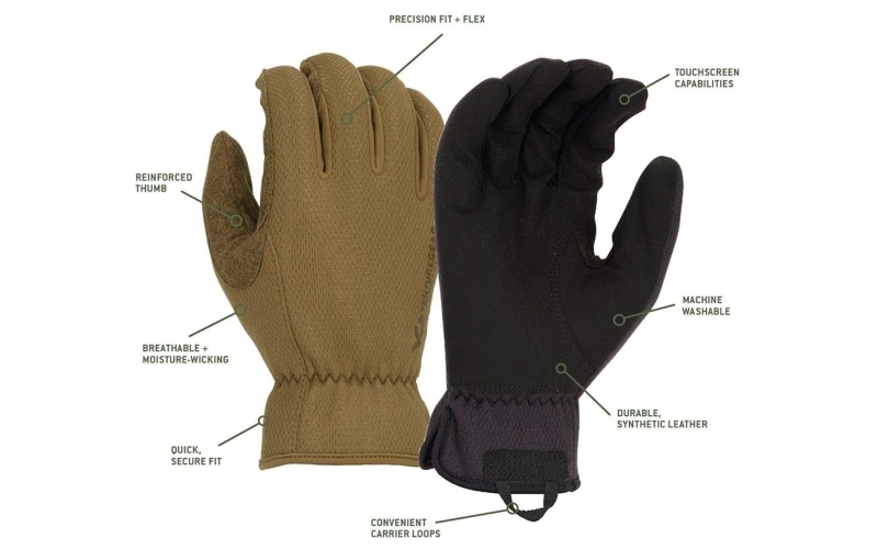 Venture gear tactical gloves medium duty operator slip-on  black x large