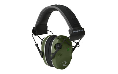 Radians R3400 Quad Mic, Electronic Earmuff, Military Green/Black Finish R3400EQCS