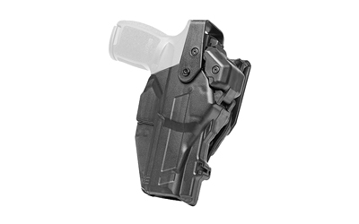 Rapid Force Rapid Force, Duty Holster Level 3, Belt Slide Holster, Mid Ride, S&W M&P9/40/2.0/M2.0 Compact/Per. M&P40 M2.0 C.O.R.E. Ported/Pro Series, Right Hand, Black RD-M-0396-BK-RH-L0-C