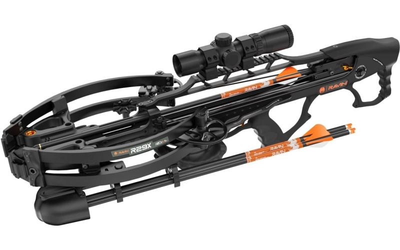 Ravin r29x crossbow package with illum scope & arrows draw handle black