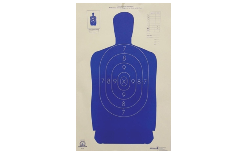 Speedwell official nra police qualification silhouette police silhouette reduced 50 ft. 14" x 21.5"