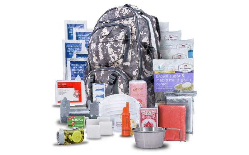 Wise five day survival kit backpack for one person-32 servings camo 