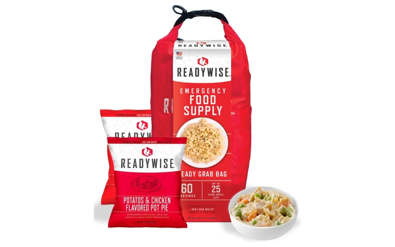 Readywise 7 day emergency dry bag 60servings breakfast - entree grab and go