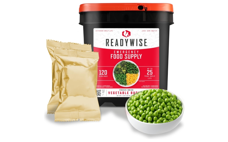 Ready wise 120 serving freeze dried vegetable and gourmet flavored sauces