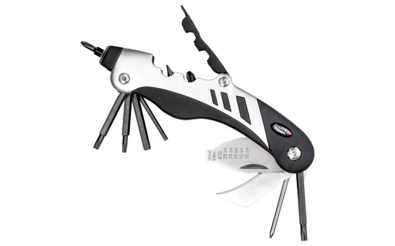Real Avid The Gun Tool, Multi-Tool, Black/ Silver, Dual Blade, Multi-Bit Kit, Stainless Steel AVGTCL211