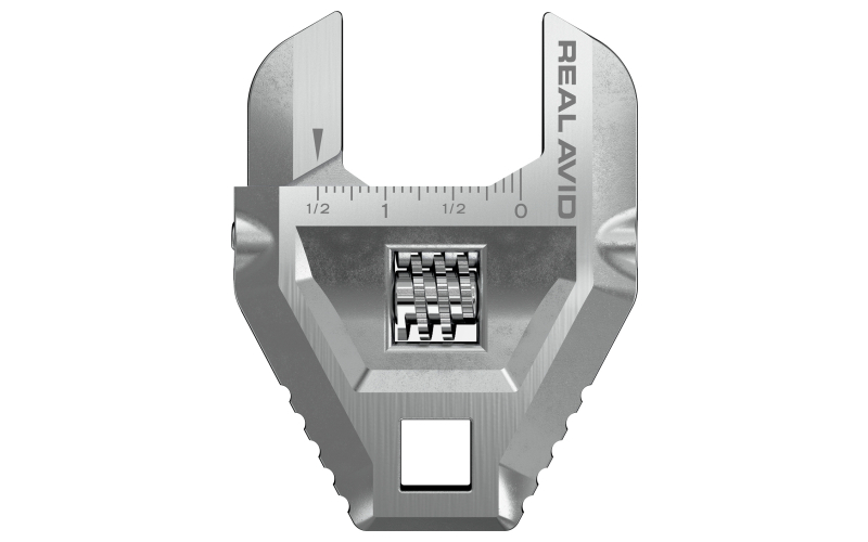 Real Avid Master-Fit Adjustable Wrench, Adjust Up to 1.5", Crowfoot Design for Use with Torque Wrench, Silver AVMFAW