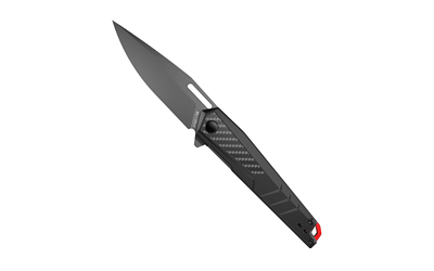 Real Avid RAV-5, Folding Knife, Plain Edge, Matte Finish, Black, Aluminum Handle, 3.4" Blade Length, 7.6" Overall Length, Liner Lock, Stainless Steel RAV-5