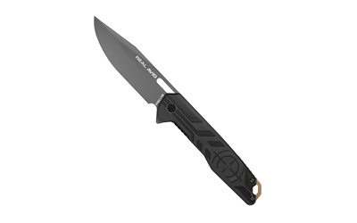 Real Avid RAV-7, Folding Knife, Plain Edge, Matte Finish, Black and Gray, Aluminum Handle, 3.25" Blade Length, 7.75" Overall Length, Liner Lock, Stainless Steel RAV-7