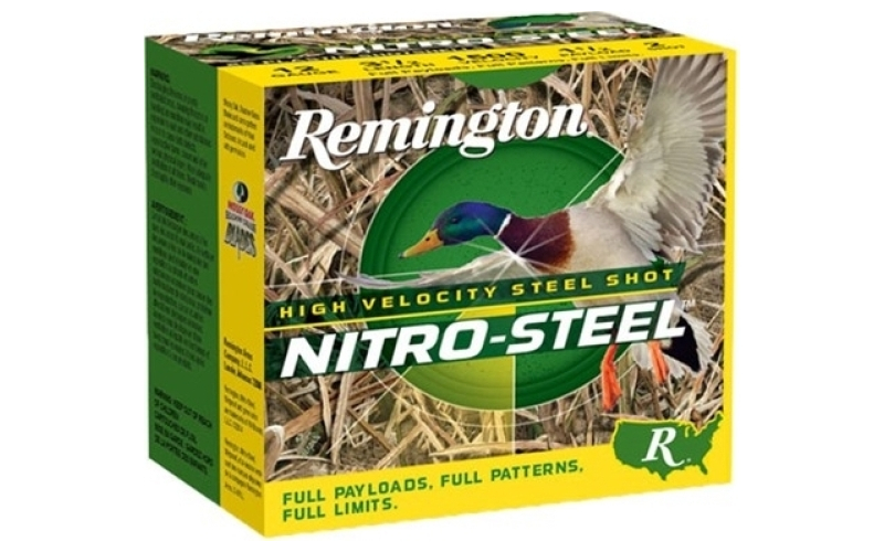 Remington 12 gauge 2-3/4'' 1-1/4 oz #bb steel shot 25/box