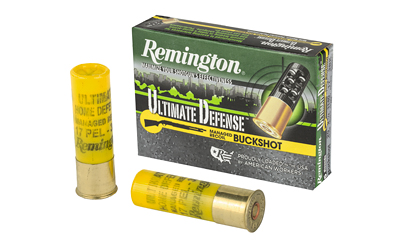 Remington Ultimate Defense, 20 Gauge 2.75", #3 Shotshell, 17 Pellets, 5 Round Box 20681