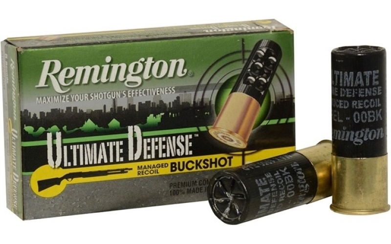 Remington 12 gauge 2-3/4   8 pellet #00 buckshot 5/box