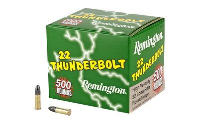 Remington Thunderbolt, 22LR, 40 Grain, Round Nose Hi-Velocity, 500 Rounds 21241
