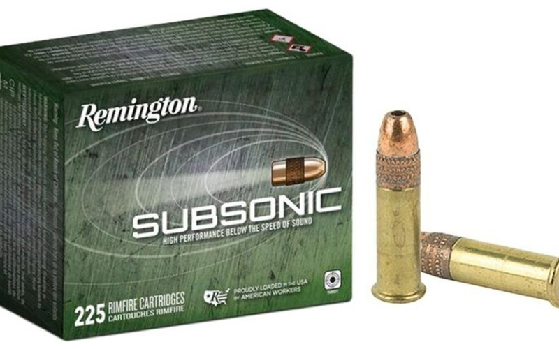 Remington handgun subsonic 22lr 40gr copper plated hp ammo 225rd