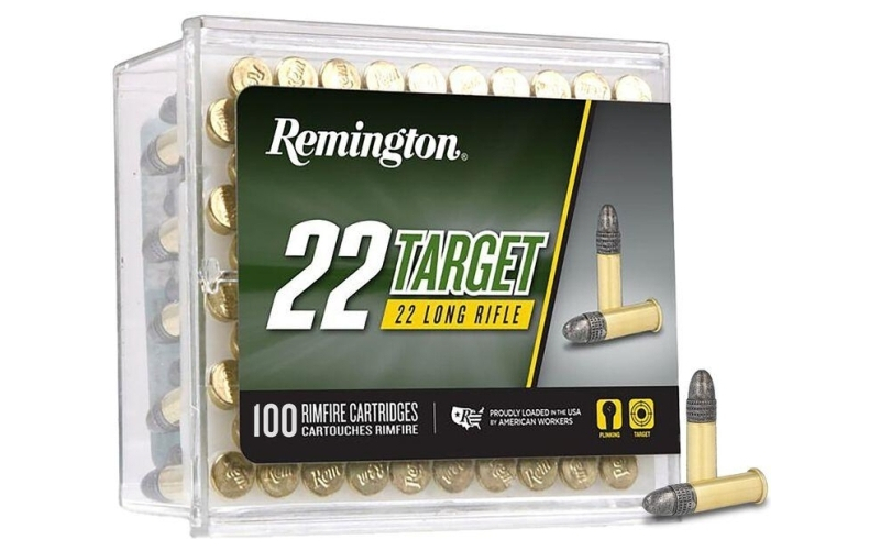 Remington rimfire 22 target 22 lr 40gr rn ammo 100rd