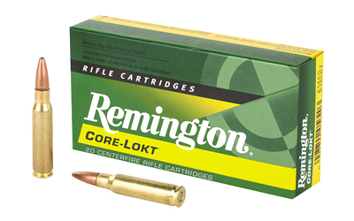 Remington Core Lokt, 308 Winchester, 180 Grain, Pointed Soft Point, 20 Round Box 21479