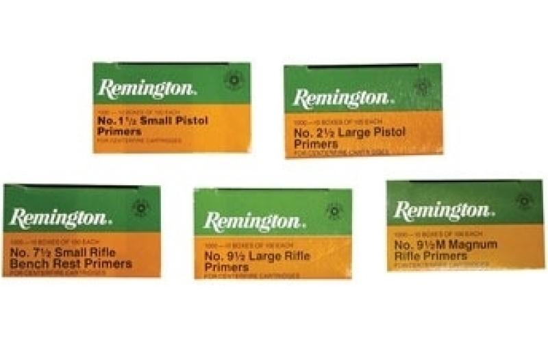 Remington #9-1/2 large rifle primers 1,000/box