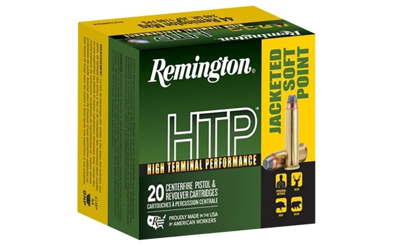Remington 44 remington magnum 210gr jacketed soft point htp 25/box