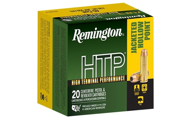 Remington 45 long colt 230gr jacketed hollow point htp 25/box