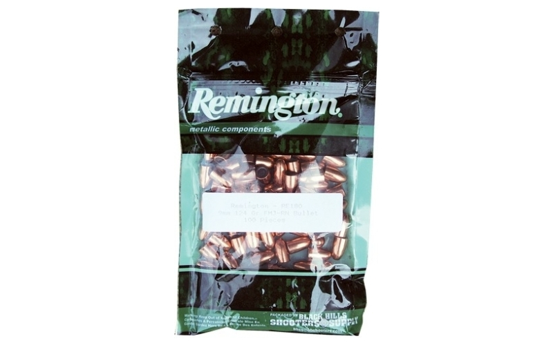 Remington 9mm (.355'') 124gr fmj-rn 100/bag