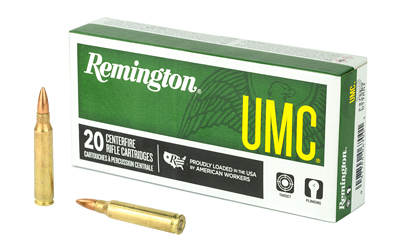 Remington UMC, 223 Remington, 55 Grain, Full Metal Jacket, 20 Round Box 23711
