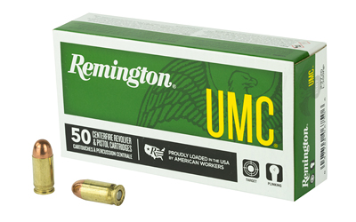 Remington UMC, 380 ACP, 95 Grain, Full Metal Jacket, 50 Round Box R23720