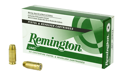 Remington UMC, 40 S&W, 165 Grain, Full Metal Jacket, 50 Round Box 23746