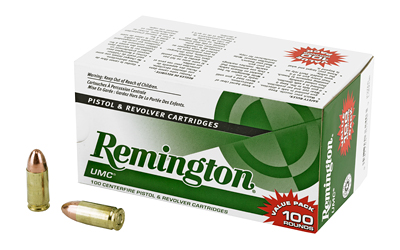 Remington UMC, 9MM, 115 Grain, Full Metal Jacket, Value Pack, 100 Round Box 23765