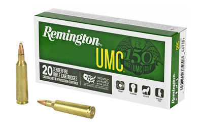 Remington UMC, 22-250, 50 Grain, Hollow Point, 20 Round Box 23813