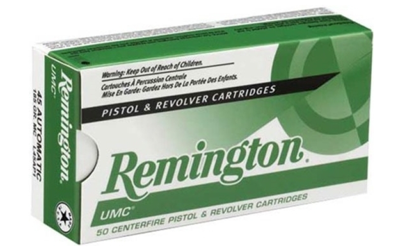 Remington 45 auto 185gr full metal jacket 50/box
