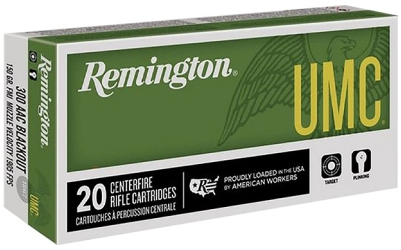 Remington 300 aac blackout 150gr full metal jacket 20/box