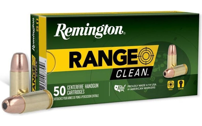 Remington range clean 9mm luger 115gr fneb ammo 50rd