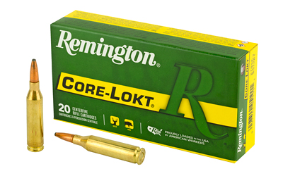 Remington Core Lokt, 243 Winchester, 100 Grain, Pointed Soft Point, 20 Round Box R27802