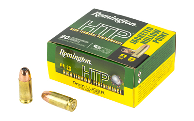 Remington High Terminal Performance, 9MM, 115 Grain, Jacketed Hollow Point, 20 Round Box 28288