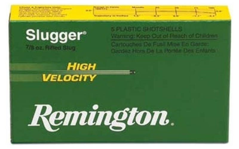 Remington 12 gauge 2-3/4'' 7/8 oz rifled slug 5/box