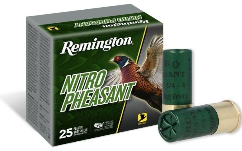 Remington nitro pheasant load copper-plated 12ga 2-3/4" 1-3/8oz 6 ammo 25rd