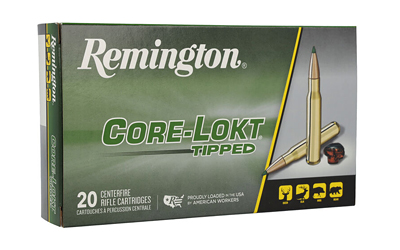 Remington CORE-LOKT, TIPPED, 243 Winchester, 95 Grain, Polymer Tip, 20 Round Box 29015