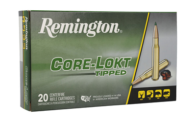 Remington CORE-LOKT, TIPPED, 6.5 Creedmoor, 129 Grain, Polymer Tip, 20 Round Box 29017