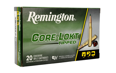 Remington CORE-LOKT, TIPPED, 270 Winchester, 130 Grain, Polymer Tip, 20 Round Box 29019
