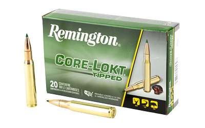 Remington CORE-LOKT, TIPPED, 30-06 Springfield, 150 Grain, Polymer Tip, 20 Round Box 29027