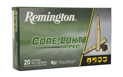 Remington CORE-LOKT, TIPPED, 30-06 Springfield, 165 Grain, Polymer Tip, 20 Round Box 29035