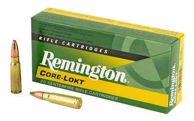 Remington Core Lokt, 762x39, 125 Grain, Pointed Soft Point, 20 Round Box 29125