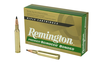 Remington Premier Scirocco Bonded, 270 Winchester, 130 Grain, Polymer Tip, 20 Round Box 29322