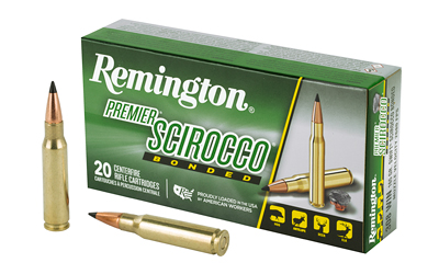 Remington Premier Scirocco Bonded, 308 Winchester, 165 Grain, Polymer Tip, 20 Round Box 29332