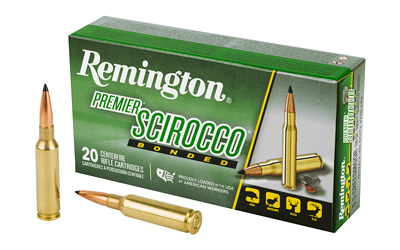 Remington Premier Scirocco Bonded, 6.5 Creedmoor, 130 Grain, Bonded Hollow Point, 20 Round Box 29344